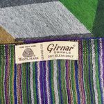 Girnar Shawl Scarf 100% New Wool Purple Green Grey Royal Blue Bronze 28” x 84” Photo 3