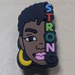 NEW Black Girl Magic Strong Croc Charm Photo 2