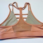 Zyia  Active Strappy Grid‎ Peach Sports Bra Size Small Racerback Running Yoga Photo 4