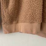 Donni Women's Mini Sherpa Henley Camel Tan Long Sleeve Shirt S Small Photo 3
