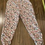 LA Hearts  floral ruched pants with pockets size large Photo 0