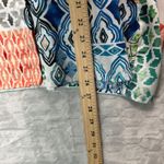 Chico's  Women's Multicolor Patchwork Button Down Long Sleeve Top Size‎ 1 US 8/10 Photo 5