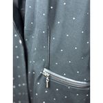 Nygard Womens L Black Paint Dots Blazer Jacket Chic Elegant Faux Leather Trim Size L Photo 7