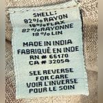 Anthropologie  Ranna Gill Tie Back Puff Sleeve Linen Blend Jumpsuit NEW Photo 9