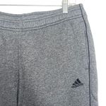 Adidas Dark Gray & Black Fleece Lined Lounge Jogger Sweatpants Photo 1