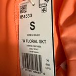 Adidas  Women Floral Print Tennis Skort Orange White Athleisure Size Small Photo 8