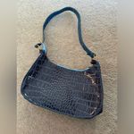 Blue Textured Shoulder Bag Photo 0