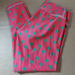 Tepuy Activewear Palm Tree Pink & Green Leggings XS Coconut Girl Athleisure Boho Photo 0