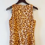 Kate Spade Panthera Ponte Dress Mini Length Sleeveless Brown/Tan Leopard Medium Photo 7