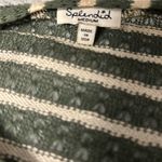 Splendid  Green and White Striped Sweater Photo 4