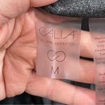 Calia by Carrie CALIA Carrie Underwood Essential Mesh Colorblock Leggings Size MEDIUM Gray Black Photo 5