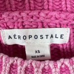 Aeropostale Cropped Cable Knit Sweater Distressed Pink XS Photo 8