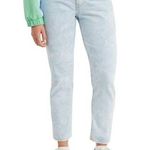 Levi's 501 Skinny Jeans Light Acid Wash Bleach High Rise Stretch Blue 28x28 Photo 0