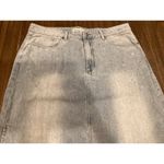 Rebecca Minkoff  rhinestone embroidered High Side Slit Midi Denim Skirt Cotton 16 Photo 1