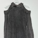 Free People Half Moon Bay Washed Grey Charcoal Oversized Pullover Sweater NWT S Photo 3