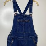 Free People Slim denim blue overalls Photo 1