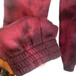 PINK - Victoria's Secret Pink by Victoria's Secret Maroon Red Tie Dye Joggers Women Sz XS Photo 5