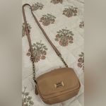 Merona   Tan mini flap Leather Crossbody Bag like new Photo 13