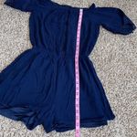 Fire Los Angeles ‎ off shoulder women’s small blue romper Photo 7