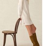 Faherty Legend Quarter Zip Dress Sweater Flowy Off White Size XL Minimal Soft Photo 3