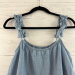 Madewell NWT Denim Ruffle Strap Cami Tank Top Size 6 Photo 3