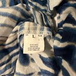 Lola Australia Twenty Shirt Animal Swirl Navy Print Cotton Coastal Resort Boho Blue Size L Photo 3