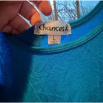 Chances R Super Soft Light Blue Sleeveless Tank Size Large Photo 4