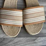 J.Crew  Beige and White Striped Slide Sandals Photo 3