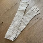 Loro Piana baby cashmere long pointelle gloves Photo 6