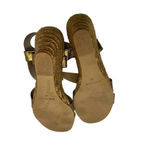 Chocolat Blu  Brown Metallic Espadrille‎ Strappy Wedge Sandals Size 40 US 9 Photo 8