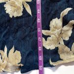 Vintage Caroline Wells Collection Dark Green & Beige Floral Maxi Dress Sz 8 EUC Photo 8