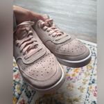 Nike Court Vision AF1 Sneakers Suede Pink Light Pink Casual Wear Size 9.5 Photo 4