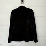 Chico's Chico’s Women’s 3 Black Velvet Velour Cowl Neck Longsleeve Photo 2