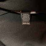 Women's Black Long Sleeve Knitted Pullover Sweater Gold Shoulder Button Size LP Photo 9