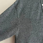 ZARA Grey and Silver Tunic Sweater, Long Sleeve Gothic Blouse, Size Medium Photo 6