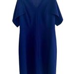 Elie Tahari Lourdes Cold Shoulder Dress Size 6 Navy Blue Photo 1