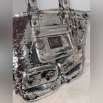 Coach RARE Vintage New  Poppy Limited Edition Sequin Spotlight Silver Tote #13821 Photo 11