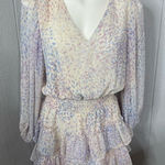 EXPRESS  Pastel Long Sleeve Dress Photo 0
