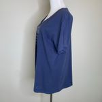 Life is Good XL V Neck Blue T shirt SOAP phrase Photo 2