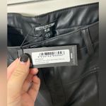 Pretty Little Thing  Plus Faux Leather Seam Detail Wide Leg Pants Photo 2
