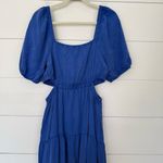 The Drop Women’s Large Blue Cutout Tiered Ruffle Dress Photo 5