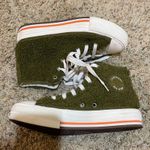 Converse Sherpa EVA Platform High Top Sneakers Dark Moss Bold Mandarin Y4.5/W6.5 Photo 10