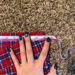 Lands' End  Women’s Starfish Pant Leggings Stretch Plaid Red Medium 10-12 Photo 5