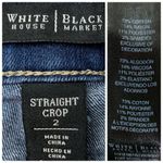White House | Black Market WHBM Honore Straight Crop Distressed Jeans Size 2 Photo 8
