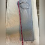 ZARA High Rise Wide Leg Factory Distressed Light Wash Denim Jeans Size 8 *Flawed Photo 15