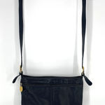 Stone Mountain Hampton Hobo Navy Blue Leather Crossbody Bag Purse Photo 0