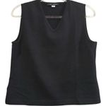 St. John St. John Wool Blend Knit Sleeveless V-Neck Black Shell Tank Top Vest Small Photo 0