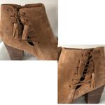 Franco Fortini Tan Suede Ankle Booties Photo 10