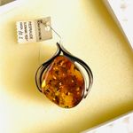 Handmade Beautiful REAL BALTIC AMBER brooch/ pendant ☀️☀️☀️ Photo 1