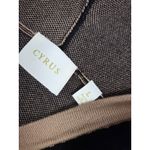 Cyrus  Dark Beige Black Stripe Hooded Sweater Pullover Size Large Photo 2